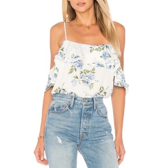 L’academie Floral off-shoulder Bodysuit - Picture 1 of 12